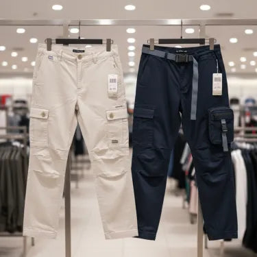Elite Cargo Edit 100% Cotton Relaxed Cargo Pants Combo