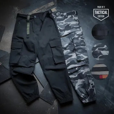 Elite Cargo Edit 100% Cotton Relaxed Cargo Pants Combo