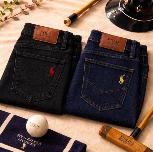 Pack of 2 Premium Denim Jeans (Black & Navy Blue)