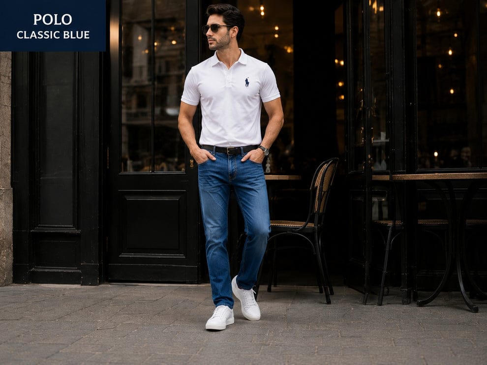 Pack of 2 Premium Denim Jeans (Black & Navy Blue)