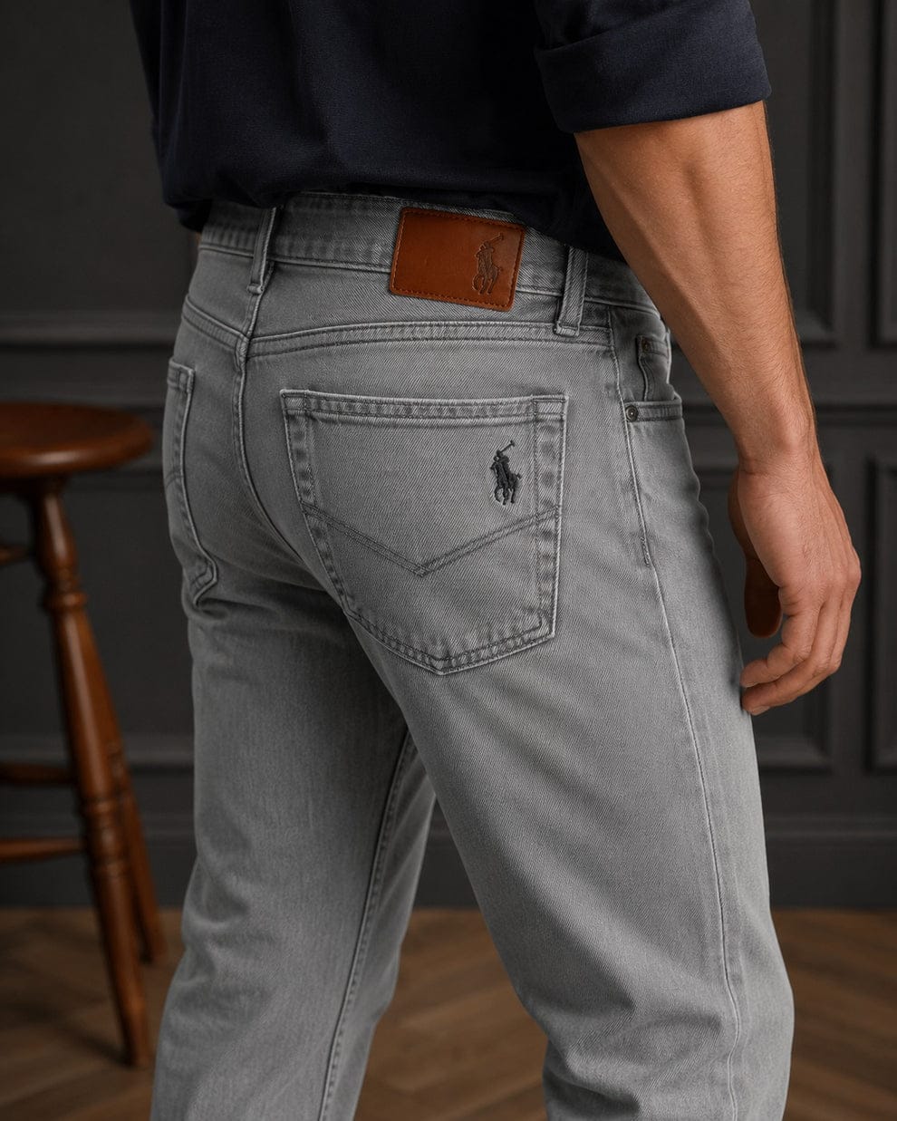 Pack of 2 Premium Denim Jeans (Grey & Navy Blue)