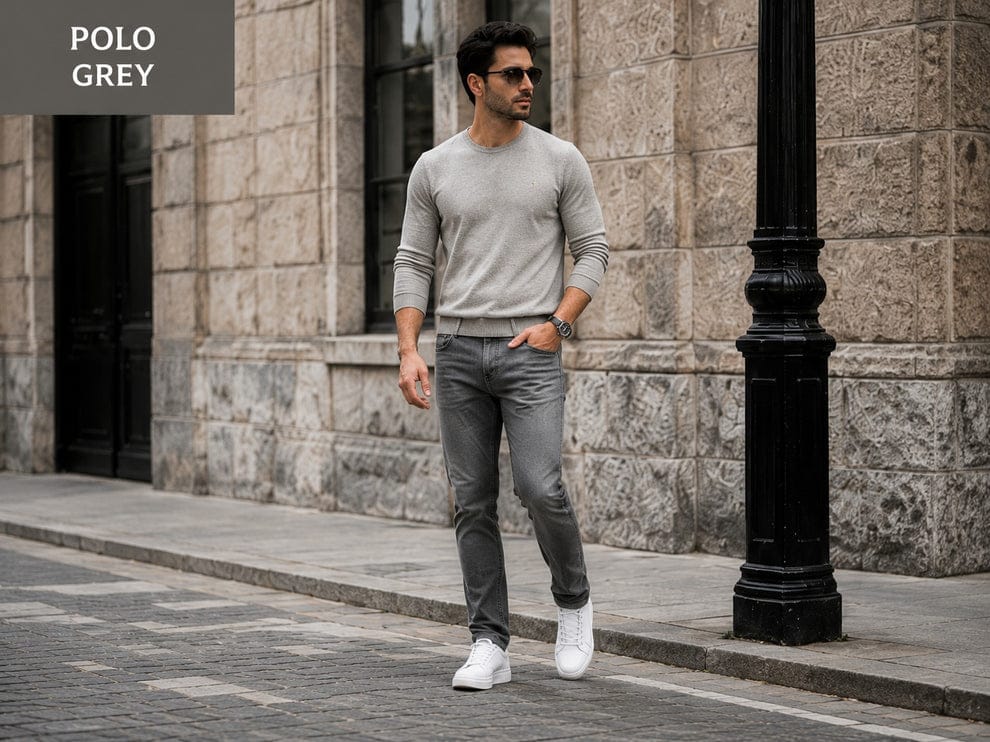 Pack of 2 Premium Denim Jeans (Grey & Navy Blue)