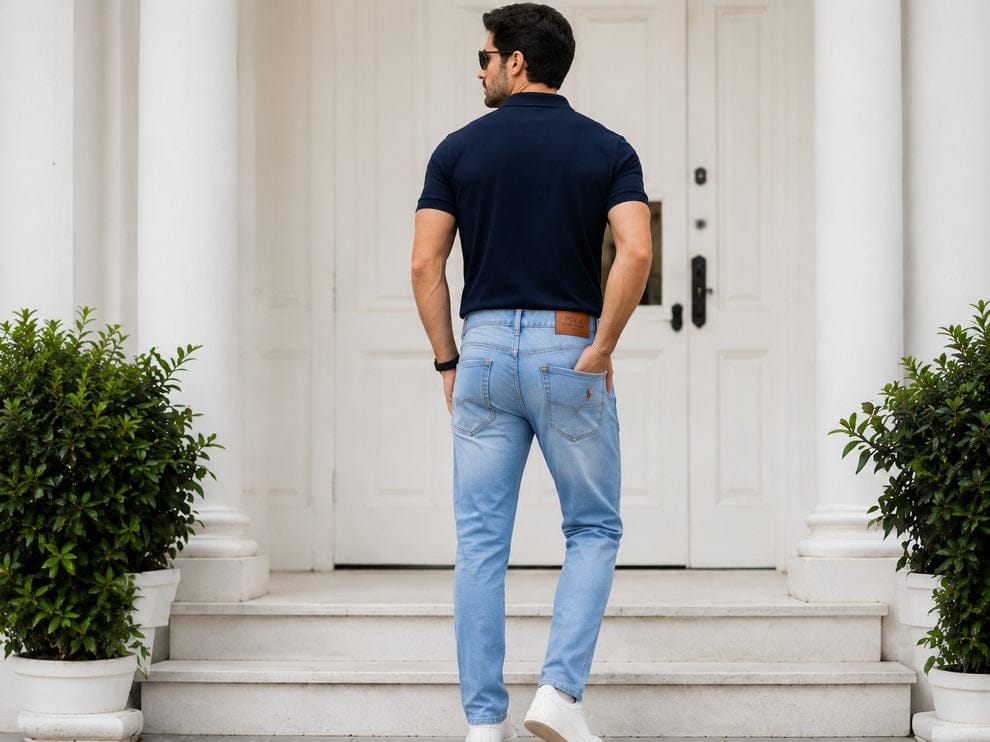 Pack of 2 Premium Denim Jeans (Blue & Light Blue)