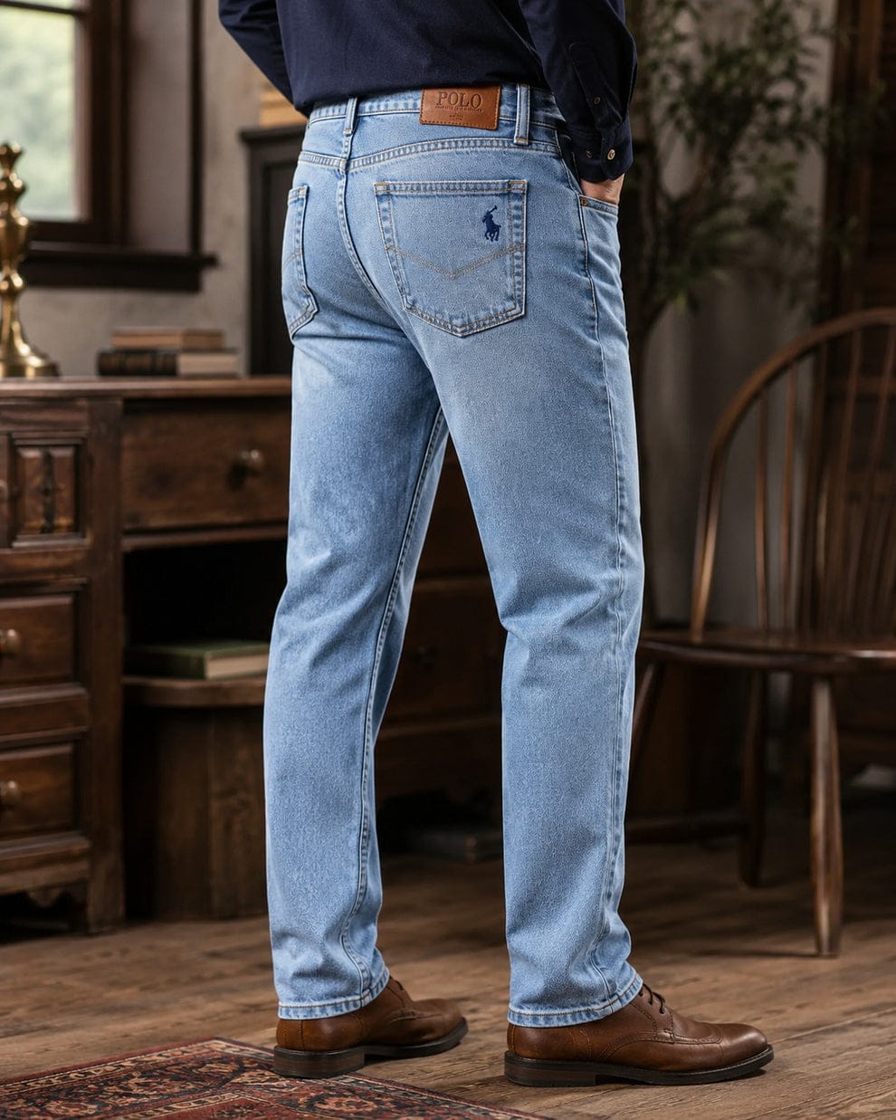 Pack of 2 Premium Denim Jeans (Blue & Light Blue)