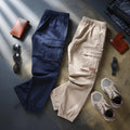Everyday Active 100% Cotton Cargo Pants Combo  Navy Blue & Cream